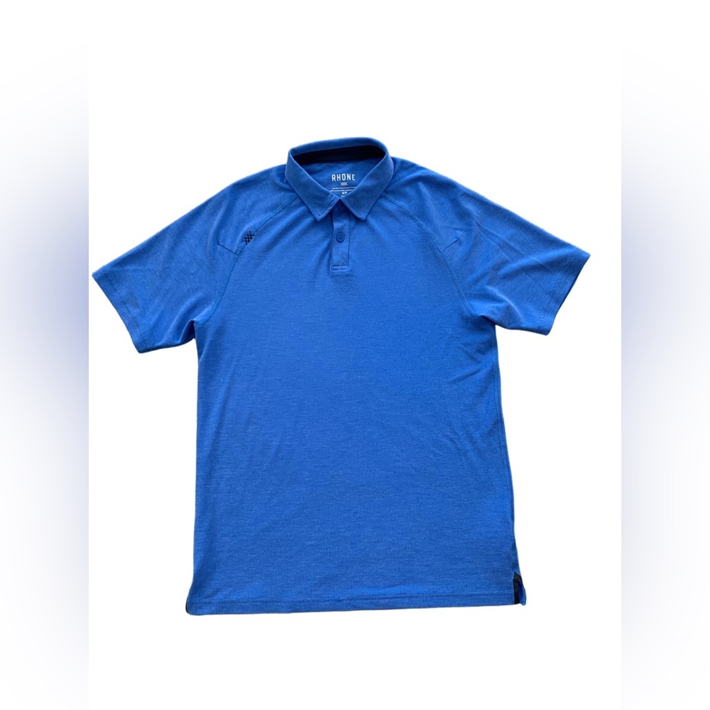 Rhone Men’s Size Small Delta Pique Performance Casual Golf Polo in Royal Blue